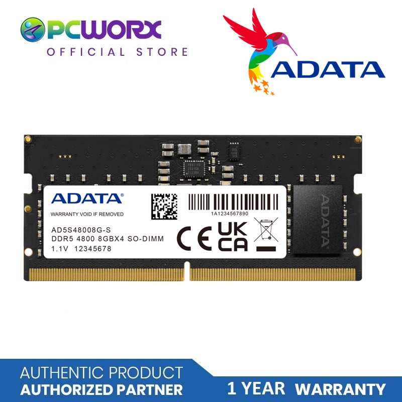 Adata AD5S48008G-S/8GB 4800MHZ Sodimm DDR5 \ Adata 8GB DDR5 RAM | Laptop RAM
