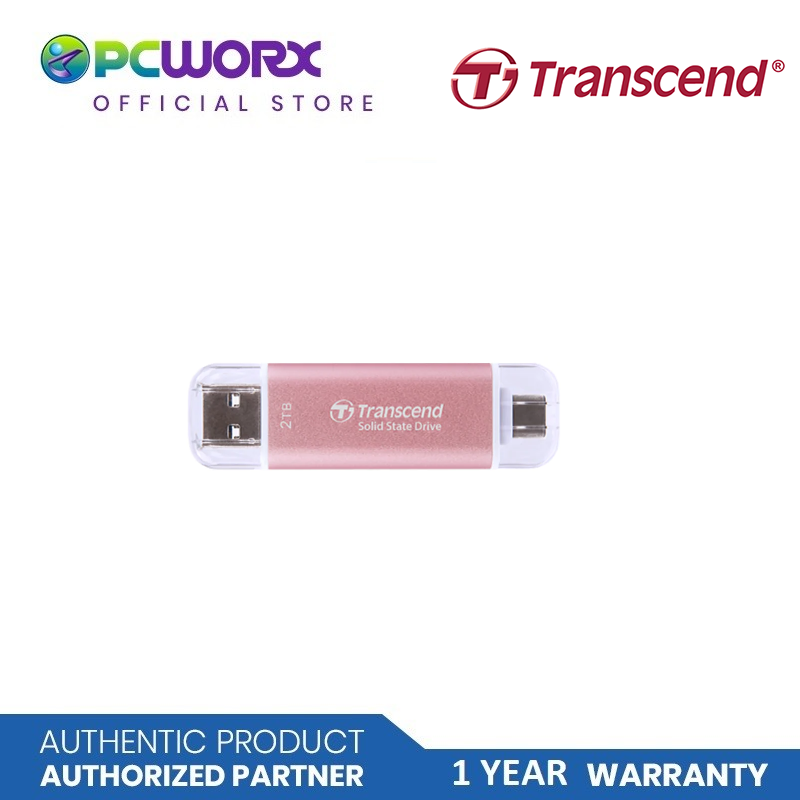 Transcend ESD310C Type C - USB Portable SSD | 256GB, 512GB, 1TB, 2TB Pink