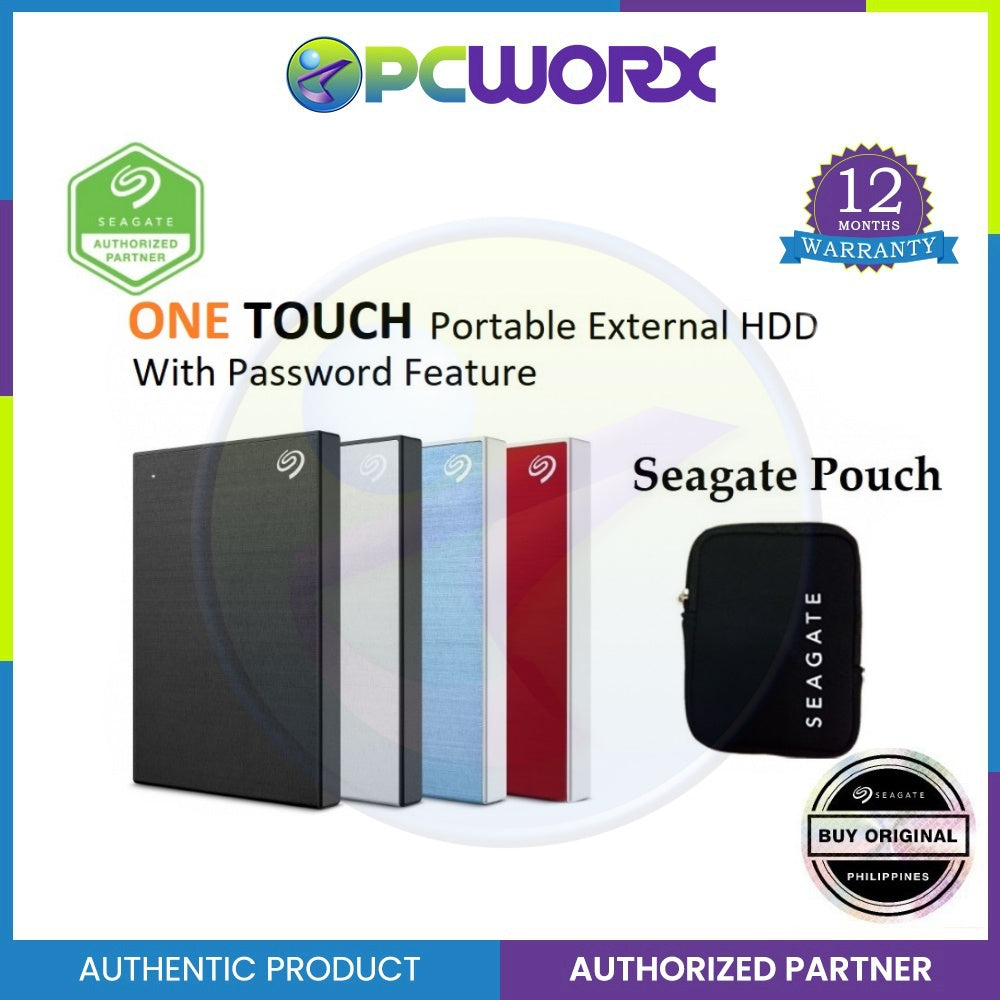 Seagate One Touch Hard Drive 4TB/5TB USB3.0 Password Protection External HDD