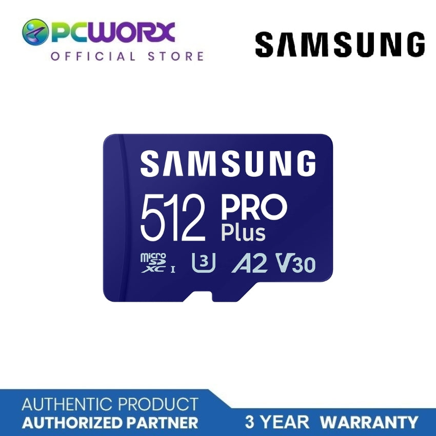 Samsung MB-MD128SA/APC 128GB | MB-MD512SA/APC 512GB MICRO SD PRO PLUS W ADAPTER SAMSUNG MICRO SD MEMORY CARD | Samsung 128GB MICROSD Memory Card