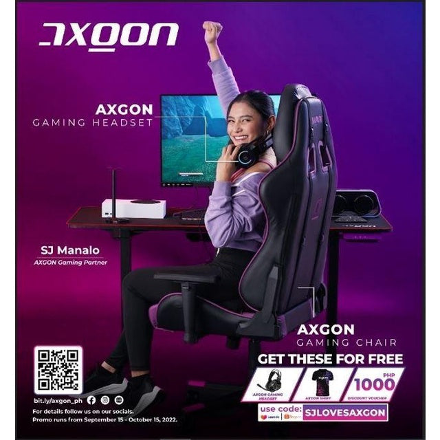 Axgon Gaming Chair, AX1CVA, Adjustable Armrest, Leatherette, Class 4 Piston