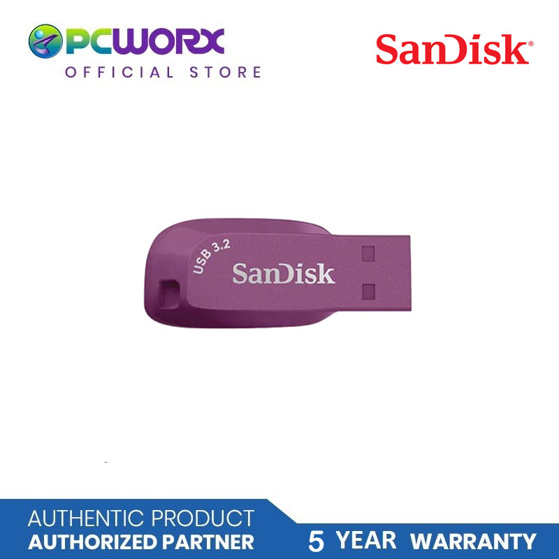 SanDisk SDCZ410 Ultra Shift USB 3.2 Flash Drive | 32GB, 64GB, 128GB, 256GB, 512GB | SanDisk 3.2 USB Flash drive | Sandisk Flash Drive Purple