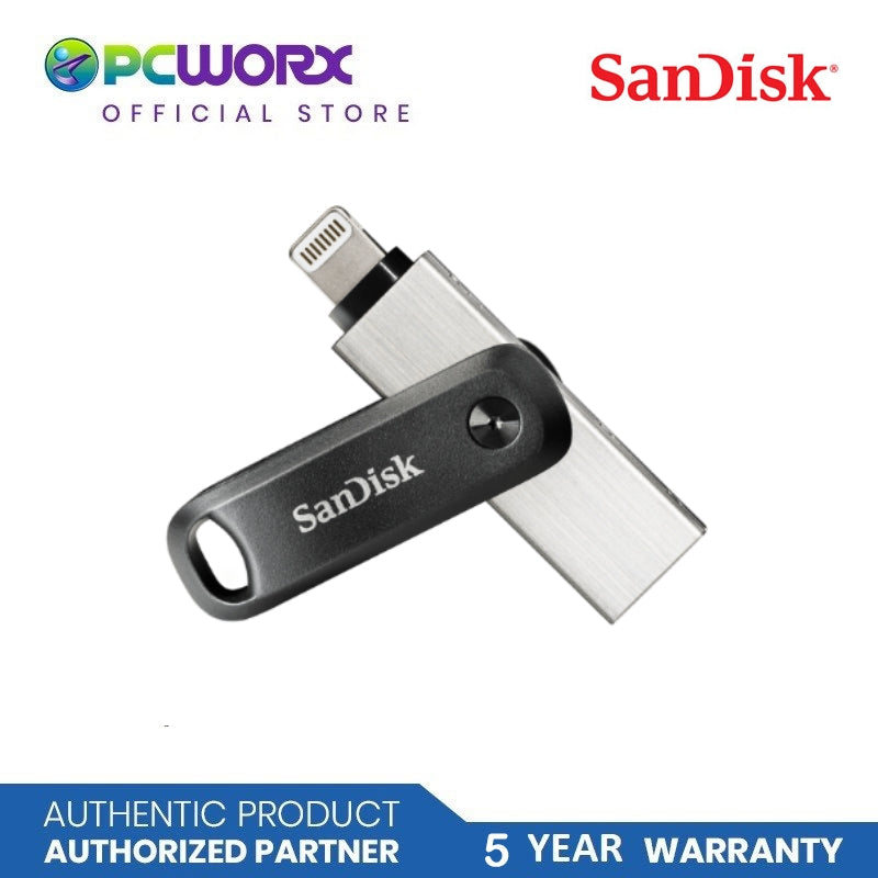SanDisk SDIX60N-128G-GN6NE 128GB iXpand Go OTG USB 3.0 Black for Apple iPhone and iPad | 128GB iXpand OTG USB Drive | Sandisk Flash Drive