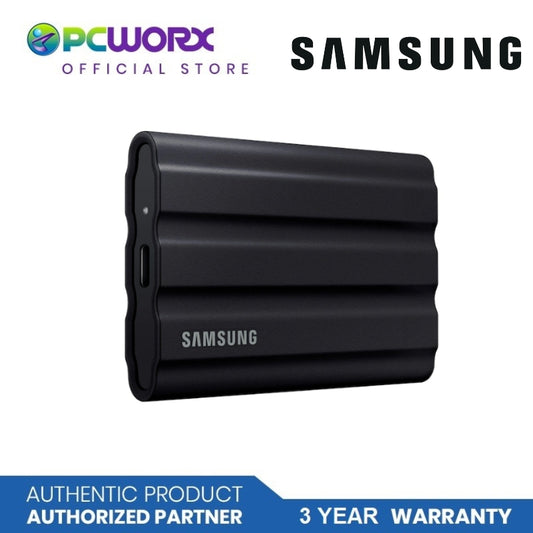 Samsung MU-PE4T0S/WW 4TB T7 Shield USB 3.2 Portable SSD Black | Samsung 4TB SSD USB 3.2 Portable SSD | Portable Solid State Drive | SSD