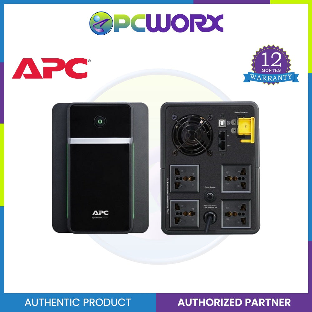 APC UPS 1600VA-900W UPS (BX1600MI-MS, 4 outlets, AVR/Surge, PowerChute) - (Damage Box)