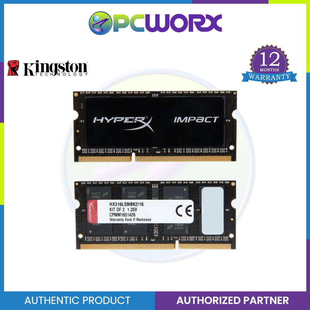 Kingston HX318LS11IBK2/16 HyperX Impact Black 16GB 2x8 DDR3 1866MHz Sodimm