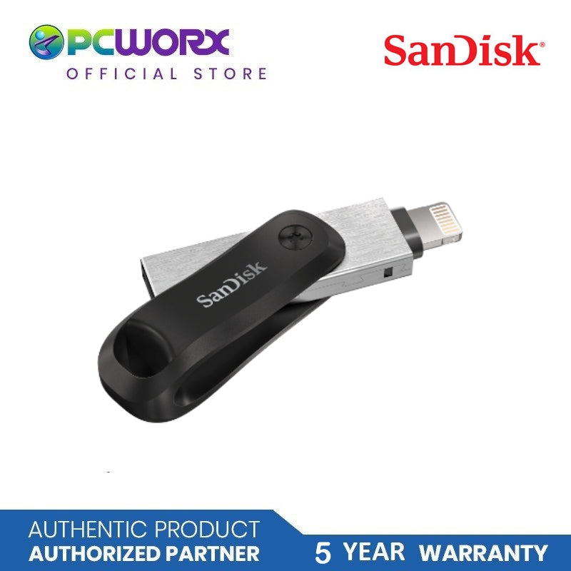 SanDisk SDIX60N-128G-GN6NE 128GB iXpand Go OTG USB 3.0 Black for Apple iPhone and iPad | 128GB iXpand OTG USB Drive | Sandisk Flash Drive