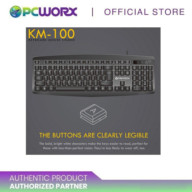 Fantech KM-100 Combo USB Keyboard and Mouse