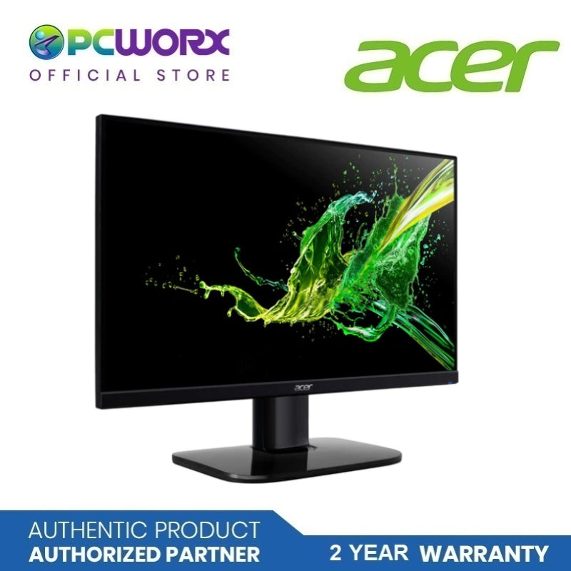 Acer KA242Y Ebi 23.8" Inch FHD IPS VGA + HDMI  (HDMI Cable Only) | Acer 23" Inch Monitor | Acer Monitor