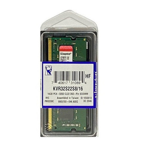 Kingston KVR32S22S8/16 16GB 3200MHz DDR4 Non-ECC CL22 Sodimm