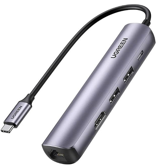 Ugreen CM418 10919 5in1 USB-C Ultra Slim Gigabit Ethernet Adapter w/ 4K HDMI, PD