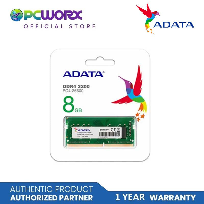 Adata AD-AD4S32008G22-SGN 8GB DDR4 3200MHZ Sodimm | DDR4 3200 MHz SO- DIMM Laptop Memory RAM