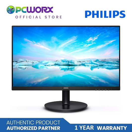 Philips 221V8LD 22" Inch W-LED VA 75Hz VGA/DVI/HDMI Monitor | Philips 22" Inch LED Monitor | 1920 x 1080 (Full HD) | Philips Monitor | MONITOR