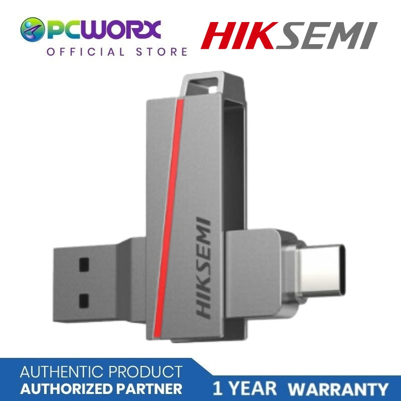 Hiksemi HS-USB-E307C 32G U3 DRIVE USB-C 3.2 USB-A AND USB-C PORT Flashdrive | Hiksemi | 32GB | 64GB | Flashdrive