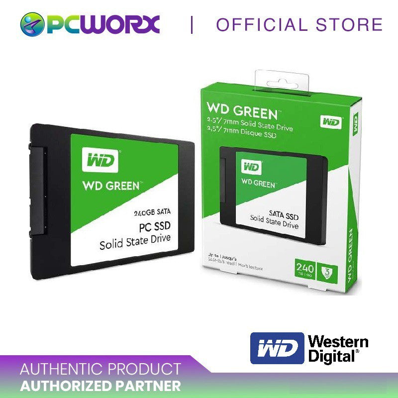 Western Digital WD S240G2G0A 240GB 2.5 3D NAND Solid State Drive (Green)