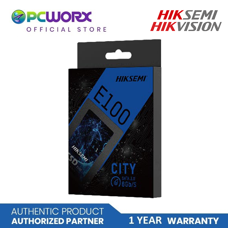 Hikvision / Hiksemi HS-SSD-E100 E100 SATA III 6GB/S 2.5" R/W550/430 MB/S SSD | 128GB, 256GB, 512GB, 1024GB, SSD | Solid State Drive | SSD | SATA III SSD | 1TB SSD - 128GB SSD