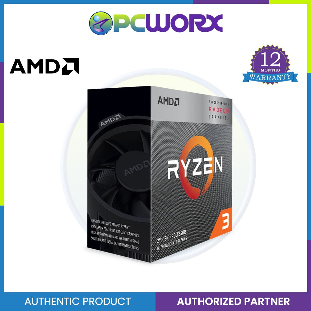 AMD Ryzen™ 3 3200G Processor with AMD Radeon™ Vega 8 Graphics (Tray Type)