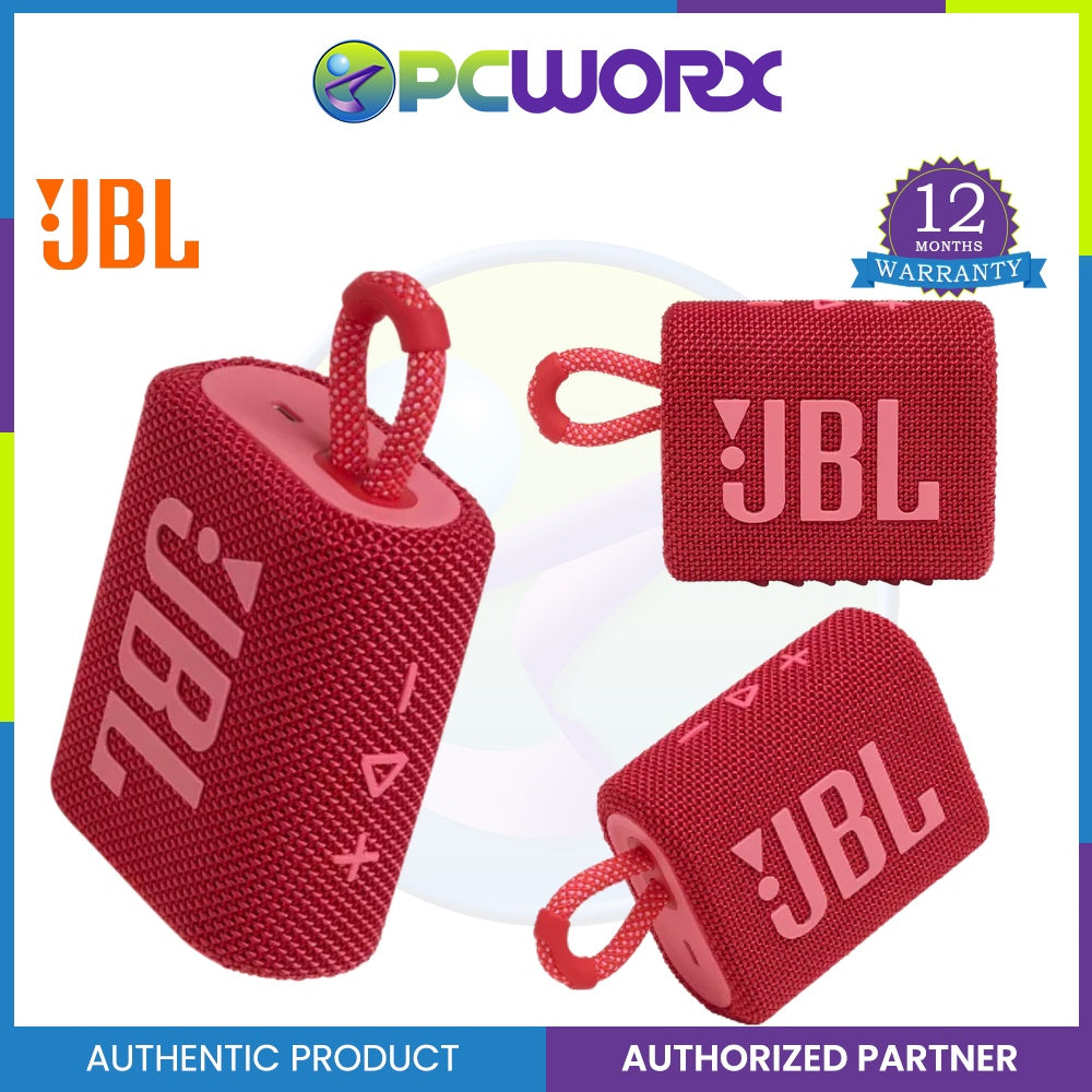 JBL Go 3 Grab & Go Portable, Waterproof, Bluetooth Speaker