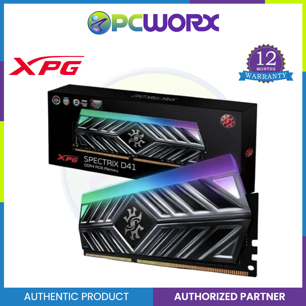Adata XPG Spectrix D41 8GB 3200mHz DDR4 RGB Memory Module - AX4U32008G16A-ST41
