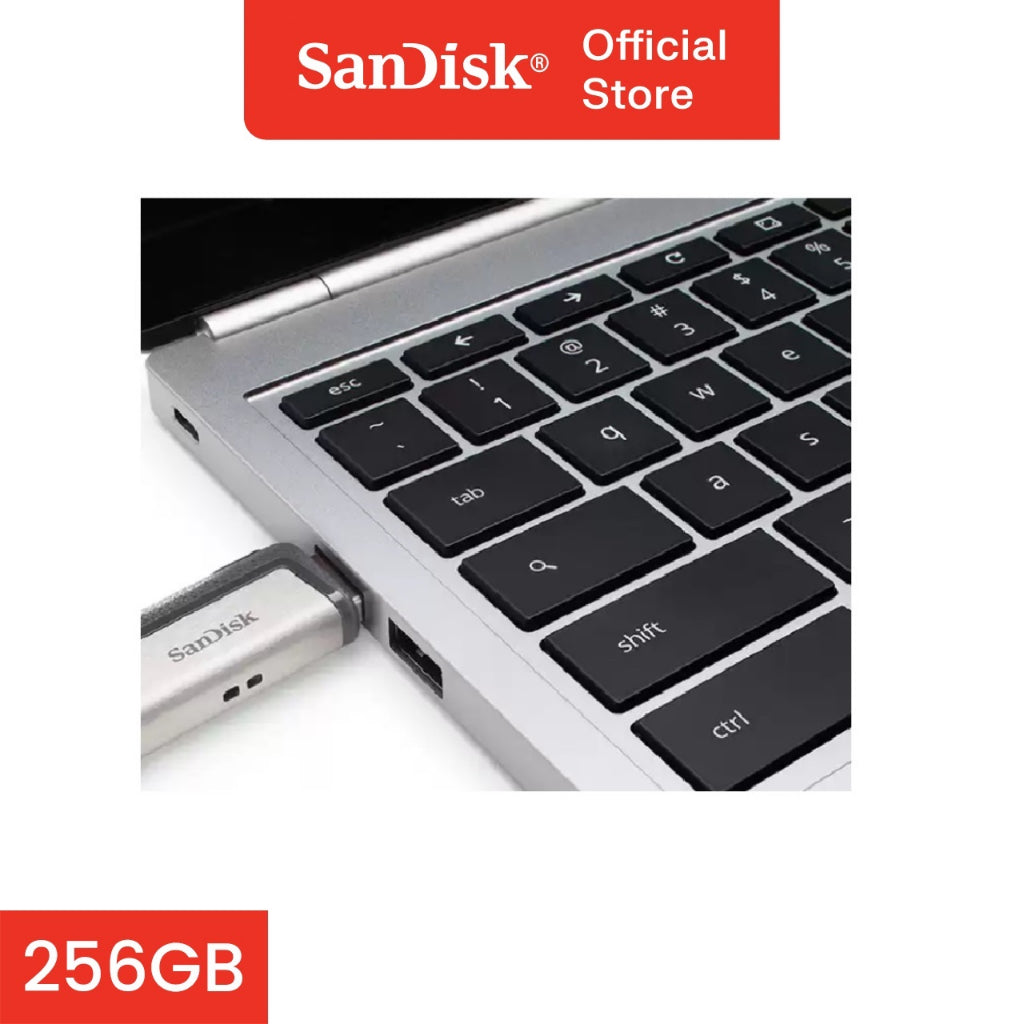 Sandisk SDDDC2 256GB Ultra Dual Drive USB TYPE C USB3.1 Reversible Conn