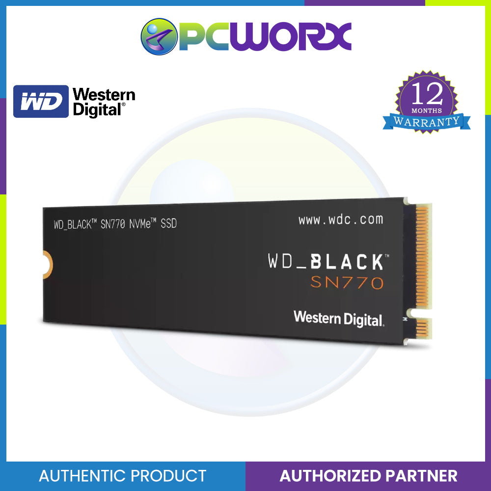 Western Digital WD Black SN770 250GB NVME PCIE GEN4 M.2 Internal SSD (WDS250G3X0E)