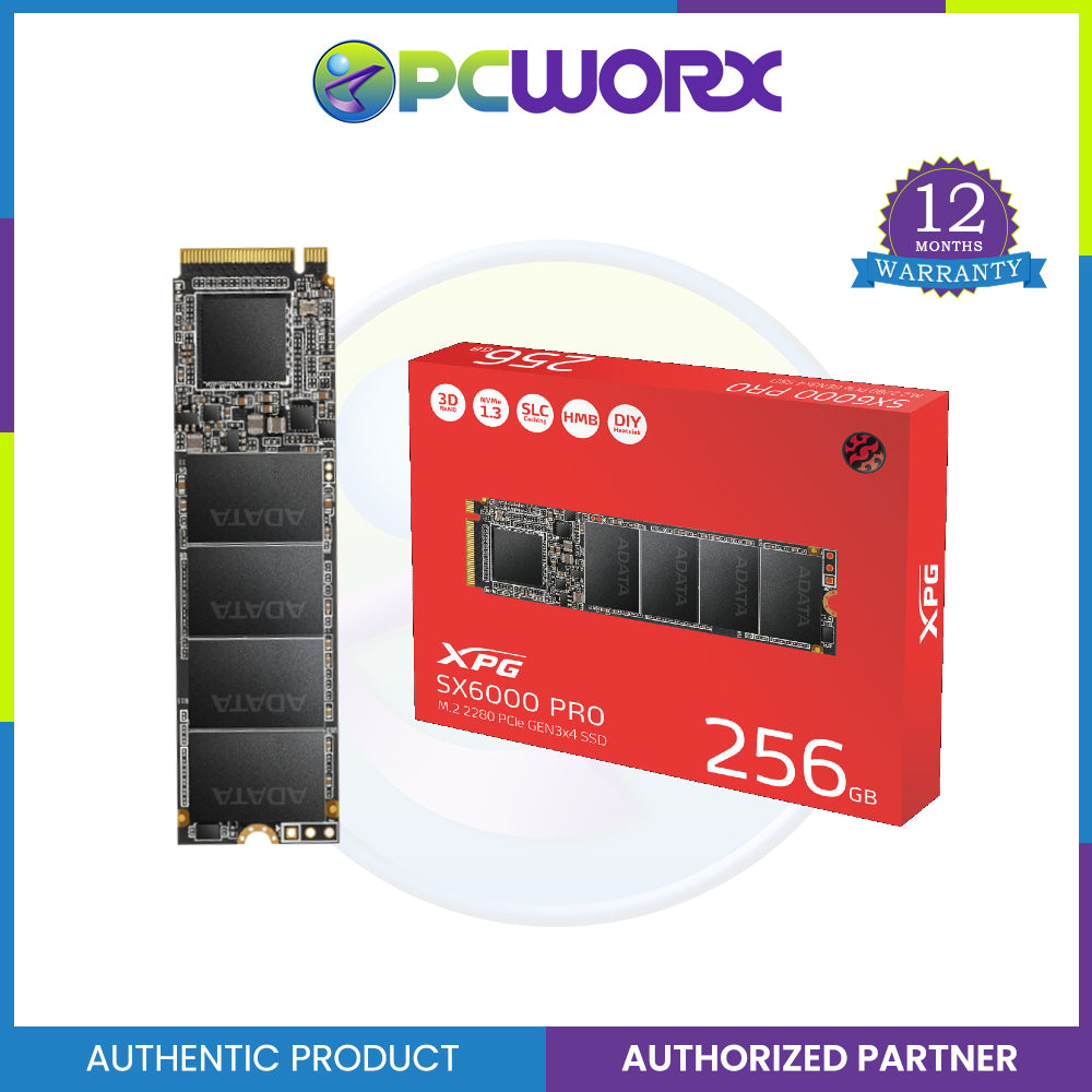 ADATA XPG SX6000 PRO 256GB/512GB/1TB M.2 PCIe Gen 3.0 NVMe Internal SSD Solid State Drive