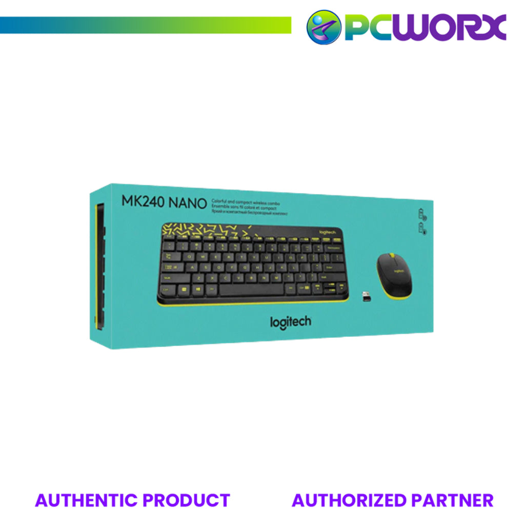 Logitech MK240 Wireless Keyboard and Mouse Black