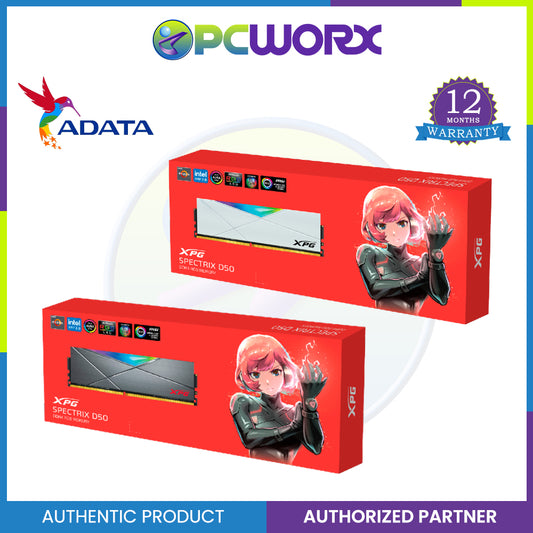 ADATA XPG SPECTRIX D50 RGB DDR4 3200 MHz 8GB Desktop RAM