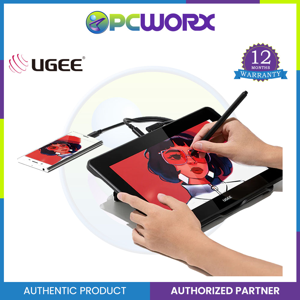 Ugee U-Series U1200, 263.2 x 148.1 mm, Stylus & other accessories included - Drawing Monitor