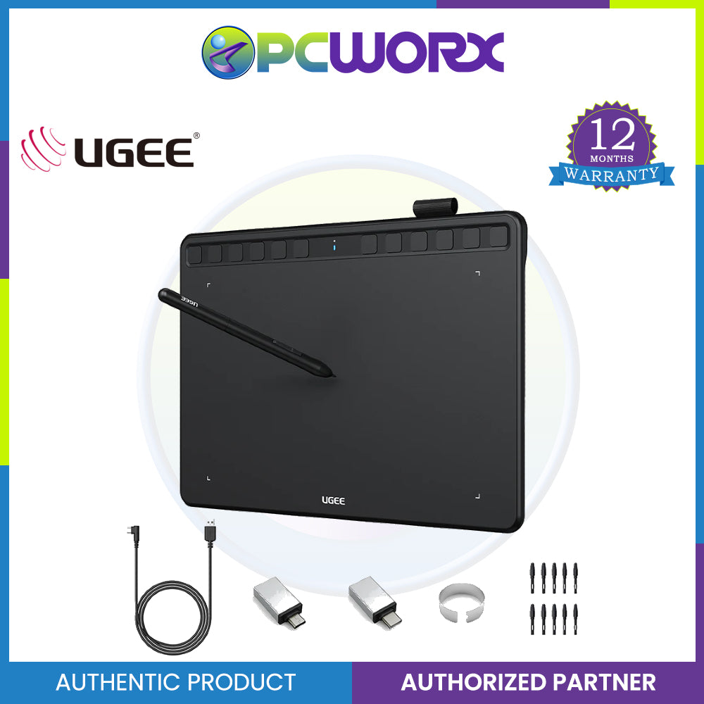 Ugee S-Series S1060, 10"x 6.2", Stylus & Other Accessories Included - Graphic Drawing Tablet