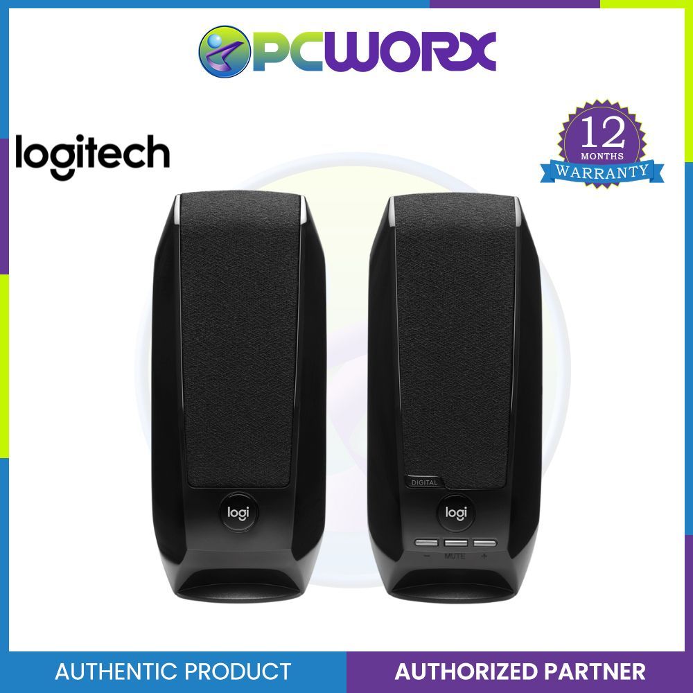 Logitech S150 Crystal-clear Sound, Slim Design, Easy Control USB Stereo Speaker