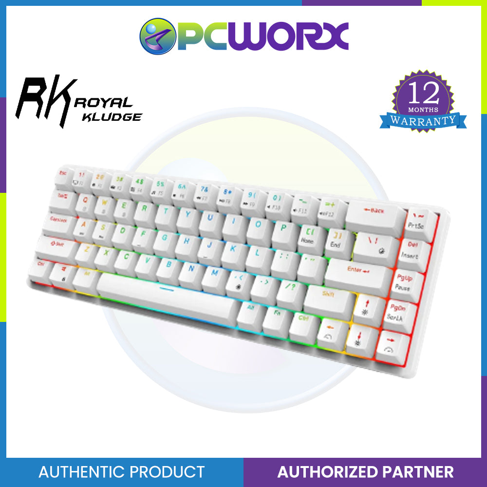 Royal Kludge RKG68 Tri-Mode RGB 68 Keys Hot Swappable Mechanical Gaming Keyboard