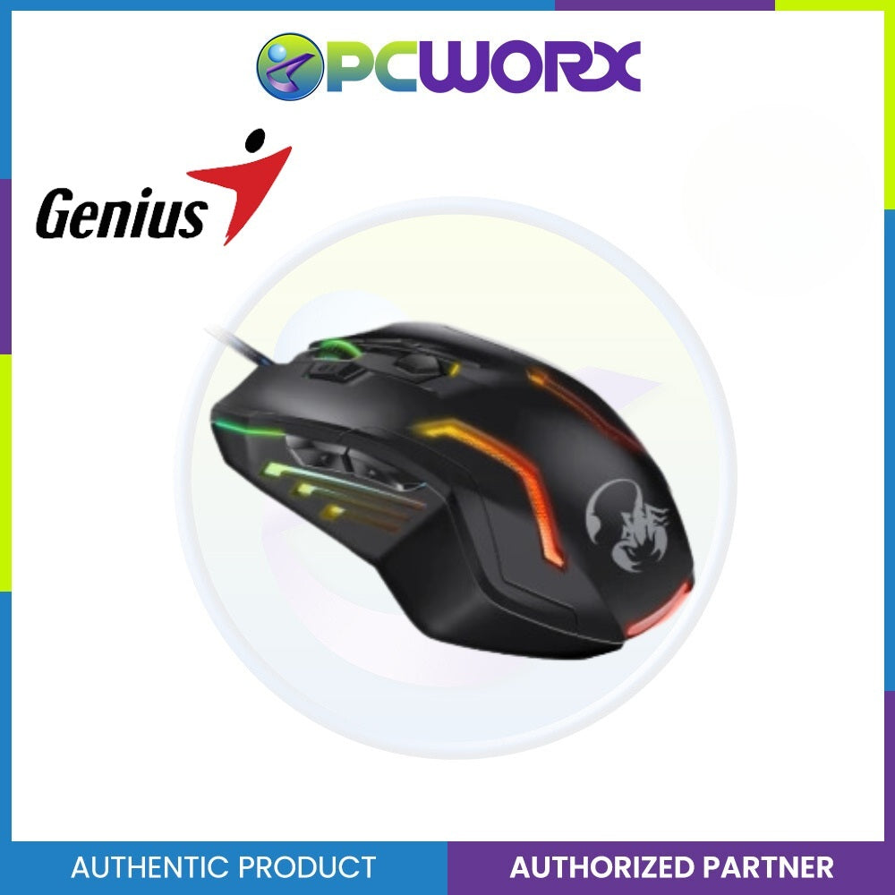 Genius GX-Gaming Scorpion Spear Pro Gaming Mouse with Programmable Buttons