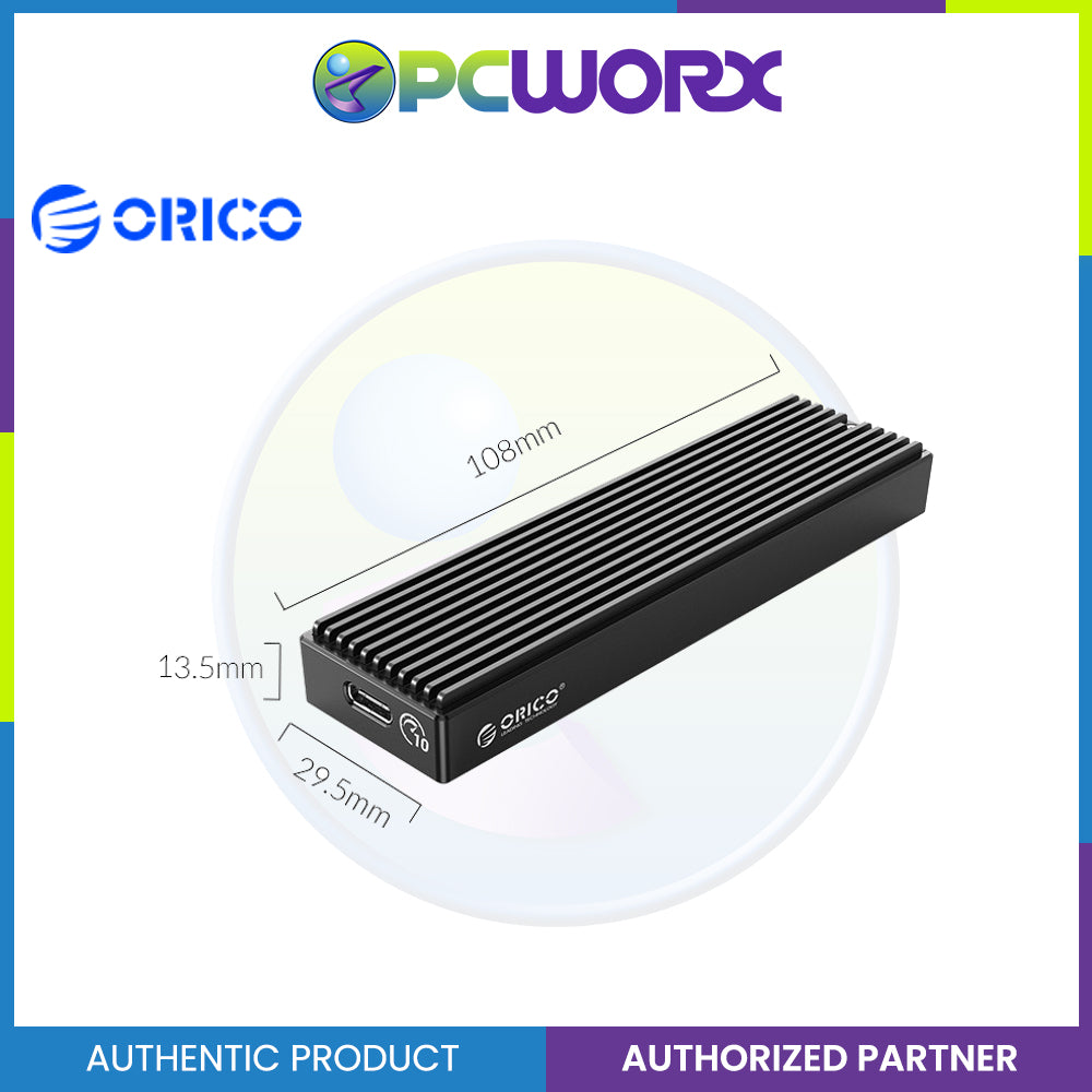 ORICO M.2 NVMe SSD Enclosure USB 3.1 Gen 2 (10 Gbps) - NVMe PCI-E M.2 SSD Case Support UASP for NVMe