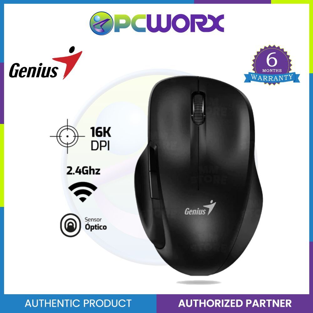 Genius Ergo 8200s Wireless Silent Mouse - Black | Chocolate | Purple | Iron Gray