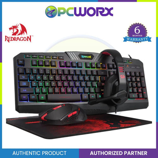 Redragon Gaming Essentials 4 In 1 Set (Keyboard/Mouse/Mousepad/Headset) (S101-BA-2)