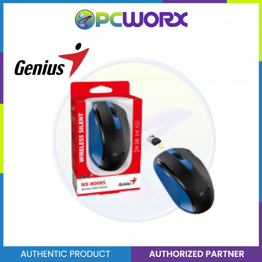 Genius NX-8008S Black Wireless Silent Mouse 2.4 GHz wireless Mouse | Wireless Mouse