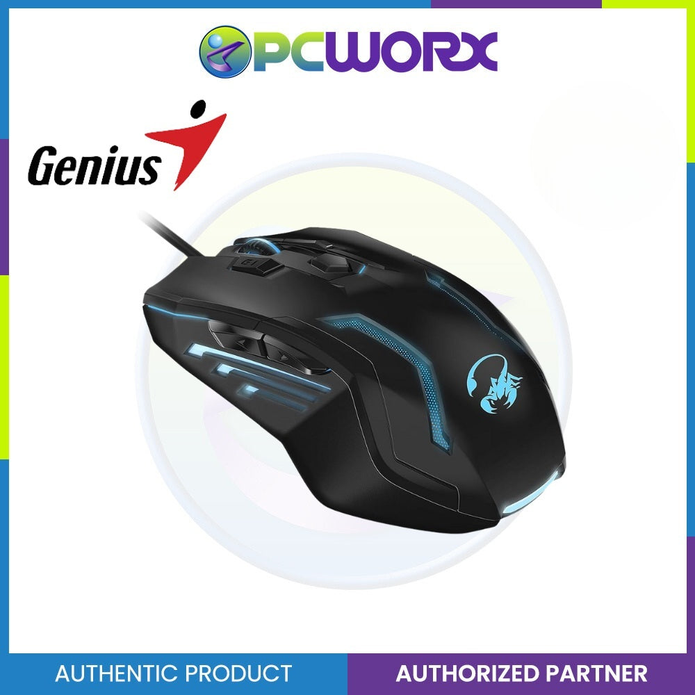 Genius GX-Gaming Scorpion Spear Pro Gaming Mouse with Programmable Buttons