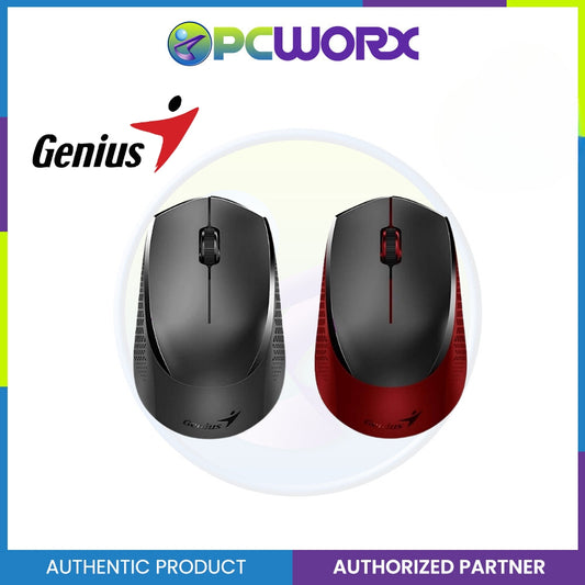 Genius NX-8000S 2.4GHz Wireless Silent Mouse , AA x 1 Black / Red