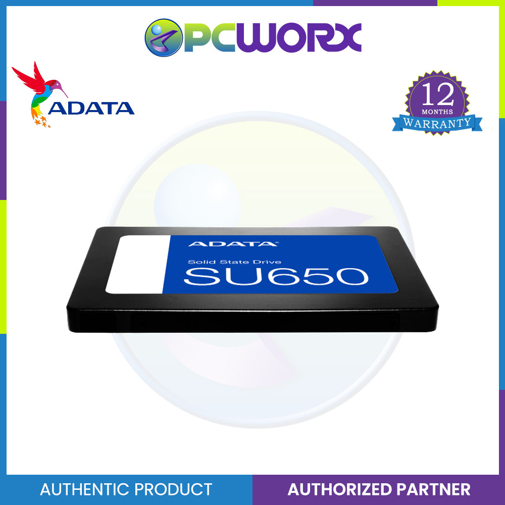 Adata SU650 Solid State Drive 120GB/240GB/480GB SATA 2.5 - New Packaging