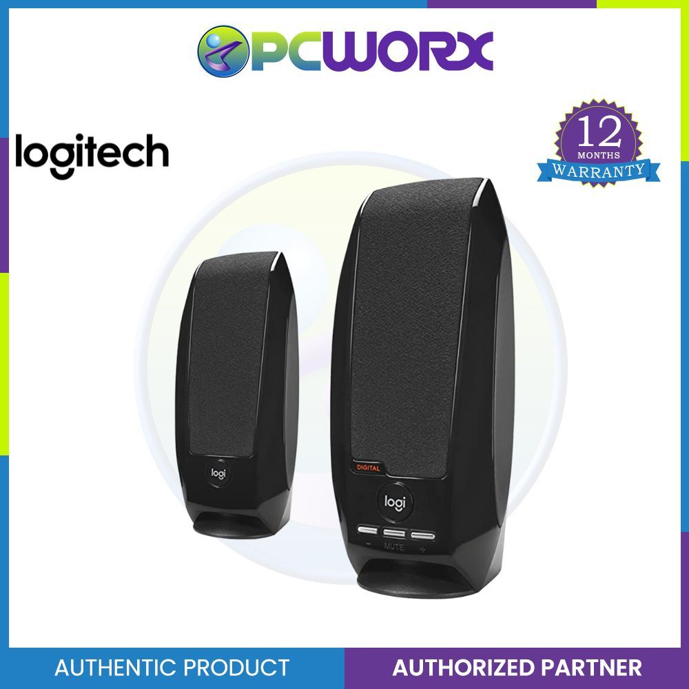 Logitech S150 Crystal-clear Sound, Slim Design, Easy Control USB Stereo Speaker