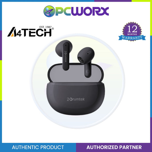 A4tech B20 2Drumtek True Wireless Earphone Ash Grey Bluetooth  v5.2 Wireless Earphone