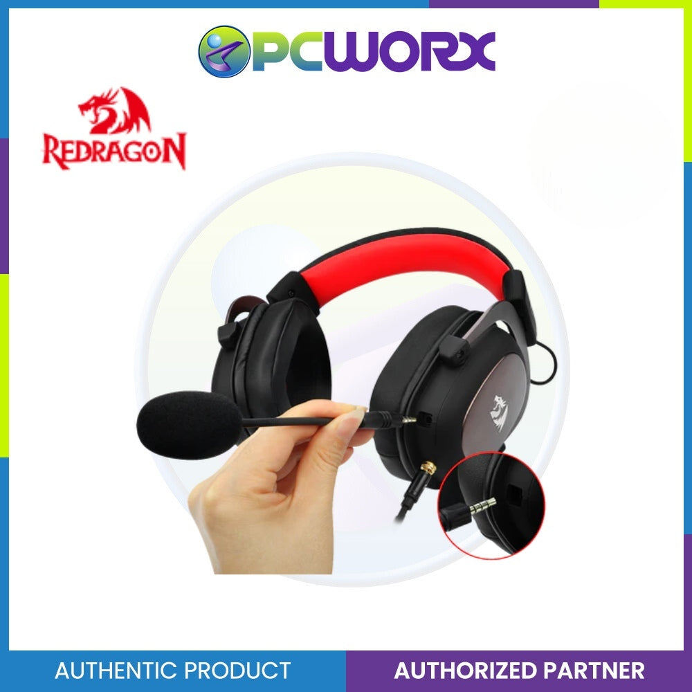 Redragon H510-1 Zeus-2 7.1 Wired Gaming Headset | Detachable Microphone