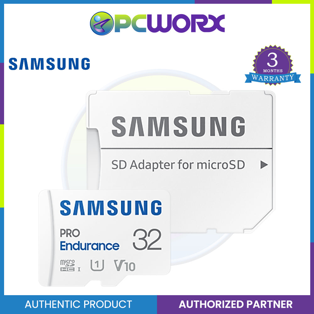 Samsung 32GB / 64GB / 128GB / 256GB PRO Endurance micro SD Memory Card for Video/CCTV Monitoring