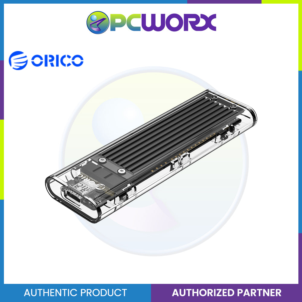 ORICO NVME M.2 to Type-C USB3.1 Gen2 10Gbps Transparent External Solid State Drive Adapter Enclosure