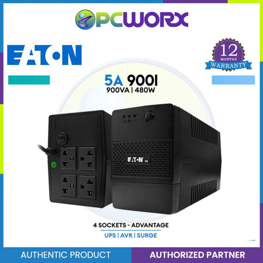 Eaton 5A 900I-NEMA 900VA 480W Tower Single-Phase Line Interactive UPS