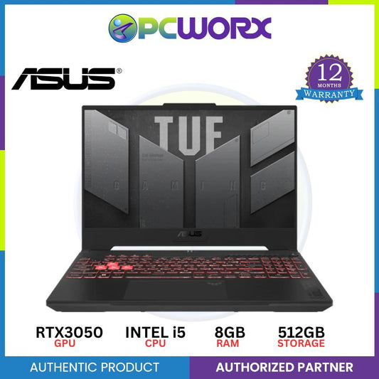 Asus TUF GAMING F15 15.6In 144HZ | Core i5-12500H | 8GB RAM | 512GB SSD | NVIDIA RTX3050 4GB | Win11
