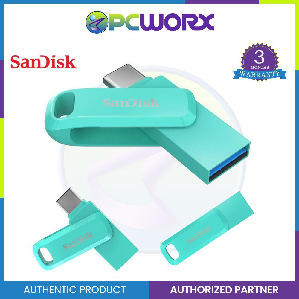 SanDisk 512GB Ultra Dual Drive Go USB Type-C Flash Drive - Black | Green