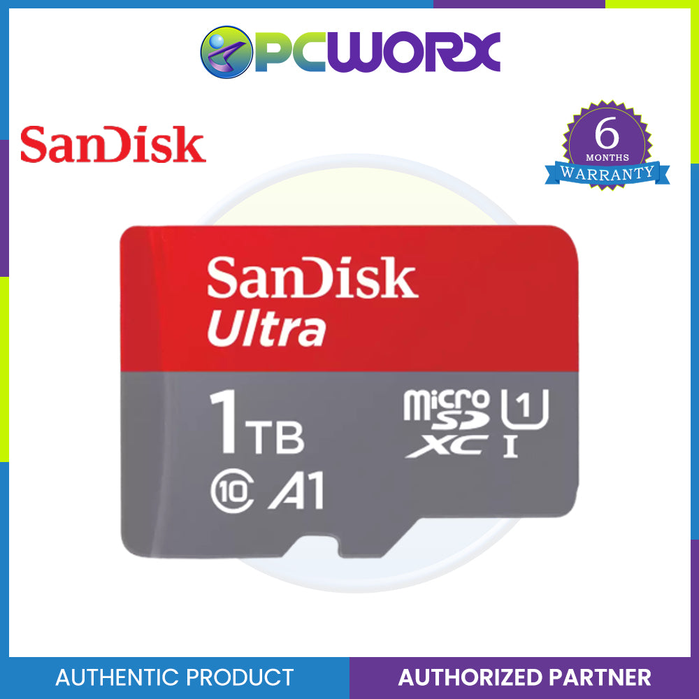SanDisk 256GB / 512GB / 1TB Ultra microSDXC UHS-I Memory Card  - 100MB/s C10 U1 Full HD A1, MicroSD