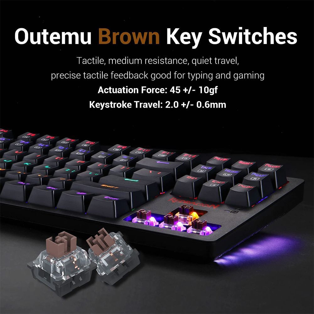Redragon S113-KN 2-in-1 Esssential Gaming Keyboard and Mouse Combo